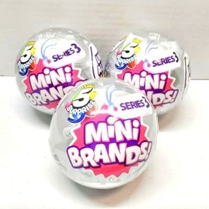 Lot of 3! Zuru Mini Brands Series 3 NEW